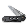 We Knife Company Vision R Superlock Folding Knife - 3.54" Hakkapella Damasteel Reverse Tanto Blade, Black Titanium Handles - WE21031-DS1