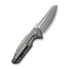 We Knife Company StarHawk Flipper Knife - 2.81" CPM-20CV Bead Blasted Sheepsfoot Blade, Gray Titanium Handles - WE21017-1