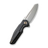 We Knife Company StarHawk Flipper Knife - 2.81" CPM-20CV Bead Blasted Sheepsfoot Blade, Black Titanium Handles - WE21017-3