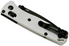 Benchmade Mini Bugout AXIS Folding Knife - 2.82" S30V Black DLC Plain Blade, White Grivory Handles - 533BK-1