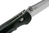 Benchmade Mini Griptilian AXIS Lock Folding Knife - 2.91" S30V Satin Flat Ground Sheepsfoot Plain Blade, Black Noryl GTX Handles - 555-S30V