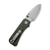 CIVIVI Knives C19068SB-1 Ben Petersen Baby Banter Folding Knife - 2.34" Nitro-V Stonewashed Blade, Green Micarta Handles