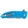 Hogue X1-Microflip Flipper - 2.75" CPM-154 Stonewashed Blade, Blue Aluminum Handles - 24178