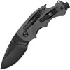 Kershaw Shuffle DIY Multi-Function Folding Knife - 2.4" Black Drop Point Blade, Gray GFN Handles - KS8720