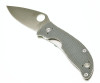 Spyderco Alcyone Folding Knife - 2.91" CTS BD1 Satin Plain Blade, Gray G10 Handles - C222GPGY