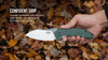 Olight Oknife Zilla Folding Knife - 3.48" 154CM Modified Sheepsfoot Blade, Green G10 Handle