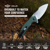 Olight Oknife Zilla Folding Knife - 3.48" 154CM Modified Sheepsfoot Blade, Green G10 Handle