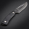 Black Knight Blades Nightmare Fixed Blade - 4.0" 8670 Steel Plain Edge Blade, Black Contoured G10 Handle, Kydex Sheath