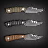 Green Micarta, Black G10, Brown G10