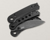 Knafs Co Lander EDC Folding Knife - 2.75" D2 Steel Black Blade, Black G10 Handles
