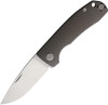 PMP Knives Harmony Slipjoint Folding Knife - 3" Satin Finish Bohler M390 Blade, Dark Gray Titanium Handle