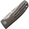 PMP Knives Harmony Slipjoint Folding Knife - 3" Satin Finish Bohler M390 Blade, Dark Gray Titanium Handle