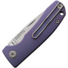 PMP Knives Harmony Slipjoint Folding Knife - 3" Satin Finish Bohler M390 Blade, Purple Titanium Handle