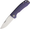 PMP Knives Harmony Slipjoint Folding Knife - 3" Satin Finish Bohler M390 Blade, Purple Titanium Handle