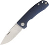 PMP Knives Harmony Slipjoint Folding Knife - 3" Satin Finish Bohler M390 Blade, Blue Titanium Handle