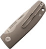 PMP Knives Harmony Slipjoint Folding Knife - 3" Satin Finish Bohler M390 Blade, Gray Titanium Handle