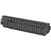 Midwest Industries Combat Rail T-Series Free Float Quad Rail Handguard - 10" Length, Includes Barrel Nut and Wrench, Fits AR-15, Black Anodized Finish