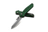 Benchmade 945 Mini Osborne Folding Knife - 2.92" S30V Satin Plain Blade, Green Aluminum Handles