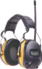 Peltor 9054H1DCPS Worktunes 24 dB Over the Head Yellow Earcups with Black Headband & AM/FM Radio