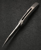 CMB Made Knives Dagon Flipper Knife - 3.62" M390 Stonewash Blade, Sandblasted Titanium Handle - CMB-11S