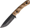 Stroup Knives GP2 Fixed Blade - 3.75″ 1095HC Drop Point Blade, Tan G10 Handle, Kydex Sheath