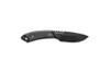 TOPS Knives CRH-01 Crow Hawke Fixed - 2.6" 1095 Drop Point Black Blade, Black G10 Handles, Kydex Sheath