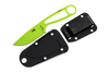 ESEE Knives IZULA-VG Neck Knife Fixed - 2.875" 1095 Carbon Blade, Venom Green Powder Coat, Black Sheath, Clip Plate