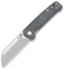 QSP Knives Penguin Folding Knife - 3.06" D2 Sheepsfoot Blade, Blue Jean Micarta Handles - QS130-B