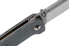QSP Knives Penguin Folding Knife - 3.06" D2 Sheepsfoot Blade, Blue Jean Micarta Handles - QS130-B
