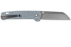 QSP Knives Penguin Folding Knife - 3.06" D2 Sheepsfoot Blade, Blue Jean Micarta Handles - QS130-B