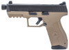 IWI US M9ORP17TFD MASADA Tactical 9mm Luger Caliber with 4.60" Threaded Barrel, 17+1 Capacity, Flat Dark Earth Finish Picatinny Rail Frame, Serrated/Optic Cut Black Steel Slide & Interchangeable Backstrap Grip