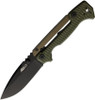 Cold Steel 58SQ-ODBK Demko AD-15 Scorpion Lock Folding Knife - 3.68" S35VN Black Drop Point Blade, OD Green G10 Handles