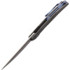 Viper Knives Orso 2 Flipper Knife - 3.43" LO-QPM 20-4 Stonewashed Straight Blade, 3D Milled Stonewashed Titanium Handles - V5996TI3D