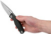 Real Steel Knives Terra Folding Knife - 3.58" 14C28N Satin Drop Blade, Carbon Fiber Handles - 7454