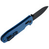 SOG Pentagon XR LTE Flipper Knife - 3.61" CTS-XHP Black TiNi Plain Blade, Blue G10 Handles - XR Lock - 12-61-06-57