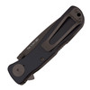 SOG Twitch II Assisted Flipper - 2.65" Black TiNi Plain Blade, Black Aluminum Handles - TWI12-CP