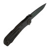 SOG Twitch II Assisted Flipper - 2.65" Black TiNi Plain Blade, Black Aluminum Handles - TWI12-CP