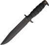 Ontario Knives SP-6 Fighting Knife Fixed - 8" 1075 Carbon Steel Blade, Kraton Handle, Nylon Sheath - 8682