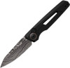 Kershaw 7550DAM Launch 11 AUTO Folding Knife - 2.75" Damascus Blade, Black Aluminum Handles
