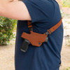 Galco CL2-224 Classic Lite 2.0 Shoulder System - Right Hand - Size Fits Chest Up To 56", Natural Leather, Fits Glock19, 17, Glock 22 Gen2-5