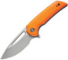 CIVIVI Knives C2010B Odium Flipper Knife - 2.65" D2 Stonewashed Blade, Orange G10 Handles