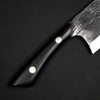 Black Knight Blades Chef Knife - 8.25" 8670 High Carbon Steel Blade, Black G10 Handle