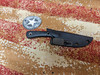 Black Knight Blades Stalker EDC Lite Fixed Blade - 2.5" 8670 Steel Plain Edge Blade, Black G10 Handle, Kydex Sheath