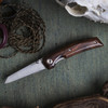 WOOX PURE Folding Knife - 3.25" D2 Blade, American Walnut Handle