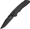 Hogue Deka ABLE Lock Folding Knife - 3.25" CPM-MagnaCut Black Cerakote Clip Point Blade, Black Polymer Handles - 24376