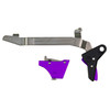 Timney Triggers Alpha Competition for Glock Large Frame Purple - Competition Trigger for Most Large Frame Glock Gen3-4 - 20, 21, 29, 30, 40 and 41