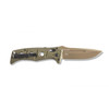 Benchmade 2750FE-2 AUTO Adamas Folding Knife - 3.78" CruWear Flat Dark Earth Plain Edge Blade, OD Green G10 Handles, Ballistic Nylon Sheath