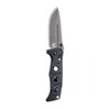 Benchmade 275GY-1 Shane Sibert Adamas Folding Knife - 3.78" CruWear Tungsten Gray Plain Blade, Black G10 Handles, Ballistic Nylon Sheath