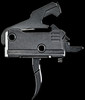 Rise Armament RAVE-PCC Curved Trigger - Black Nitride Finish, Includes Anti-Walk Pins