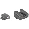 CANIK Tritium Pro Night Sights for the Canik TP9 - Green Lamps, White Ring around Front Lamp
